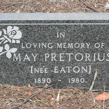 PRETORIUS May nee EATON 1890-1980