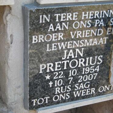 PRETORIUS Jan 1954-2007