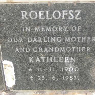 ROELOFZE Kathleen 1900-1983