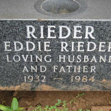 RIEDER Eddie 1932-1984
