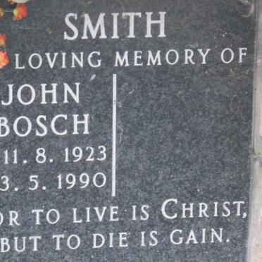SMITH John Bosch 1923-1990 