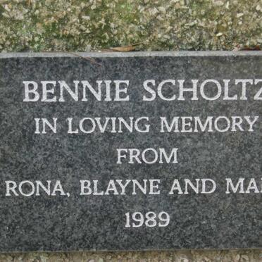 SCHOLTZ Bennie -1989