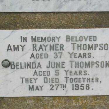 THOMPSON Amy Rayner :: THOMPSON Belinda June -1958