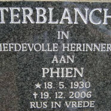 TERBLANCHE Phien 1930-2006