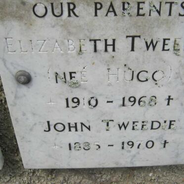 TWEEDIE John 1885-1970 &amp; Elizabeth HUGO 1910-1968 