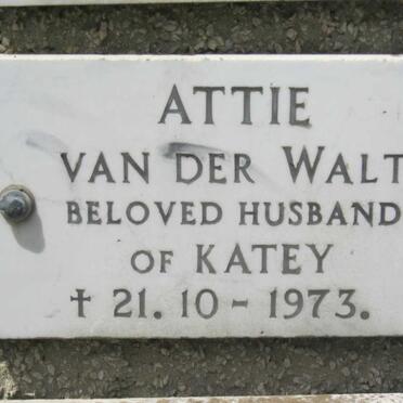 WALT Attie, van der -1973