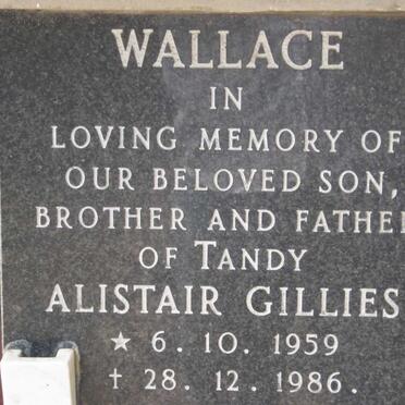 WALLACE Alistair Gillies 1959-1986