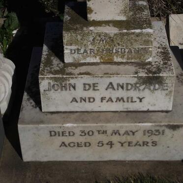 ANDRADE John, de -1931