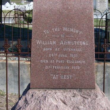 ARMSTRONG William 1851-1928