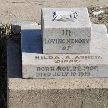 ASHER Hilda A. 1909-1913
