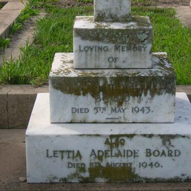 BOARD Lavinia Henrietta -1943 :: BOARD Lettia Adelaide -1946