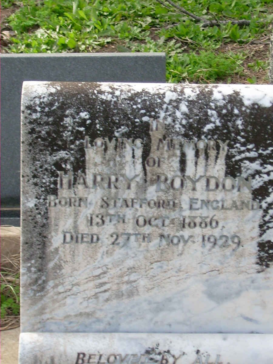 BOYDON Harry 1886-1929