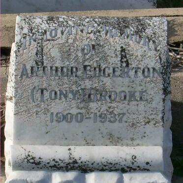 BROOKE Arthur Edgerton 1900-1937