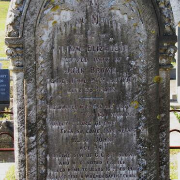 BROWN Lilian Elizabeth -1907 :: BROWN John -1911