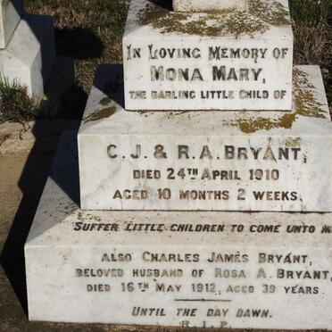 BRYANT Charles James -1912 &amp; Rosa A. -1914 :: BRYANT Mona Mary -1910