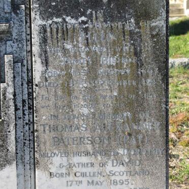 BISHOP Ellen 1867-1935 :: PATERSON Thomas Alexander 1895-1952