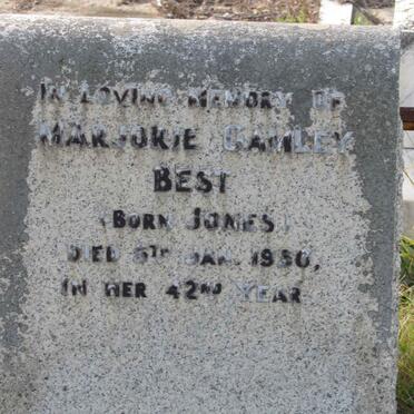 BEST Marjorie Gamley nee JONES -1950