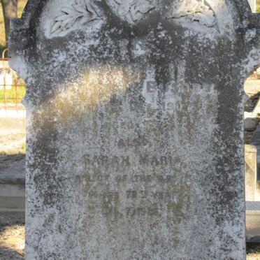 BUSHBY Jabez L. -1907 &amp; Sarah Maria -1926