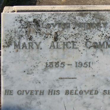 COMMIN Mary Alice 1885-1951