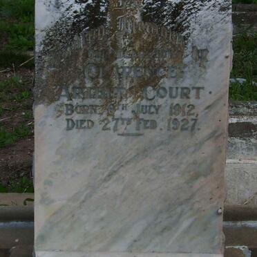 COURT Clarence Arthur 1912-1927