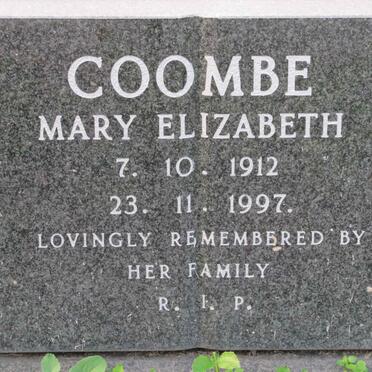 COOMBE Mary Elizabeth 1912-1997
