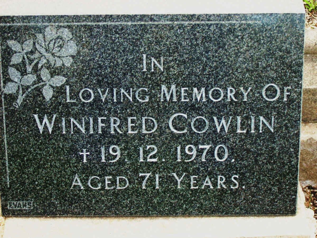 COWLIN Winifred -1970 