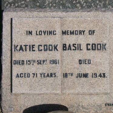 COOK Basil -1943 &amp; Katie -1961