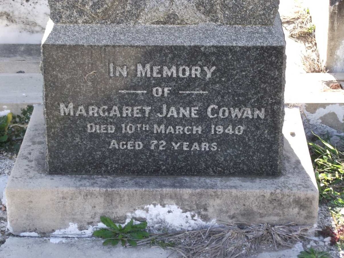 COWAN Margaret Jane -1940
