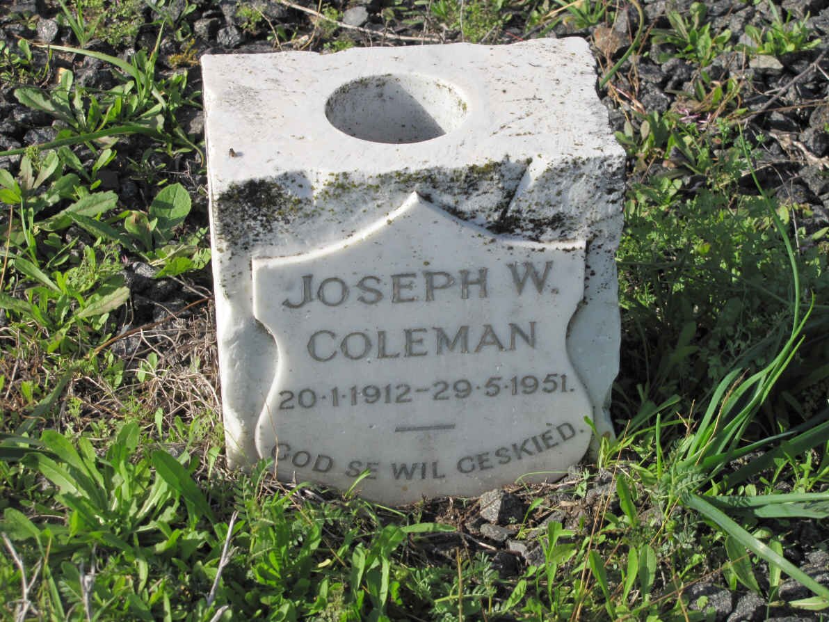 COLEMAN Joseph W. 1912-1951