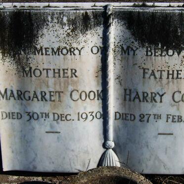 COOK Harry -1942 &amp; Margaret -1930