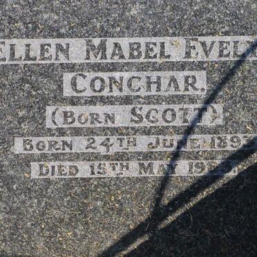 CONCHAR Ellen Mabel Evelyn nee SCOTT 1893-1983