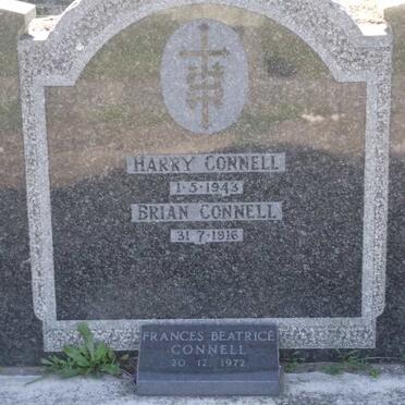 CONNELL Harry -1943 :: CONNELL Brian -1916 :: CONNELL Frances Beatrice -1972