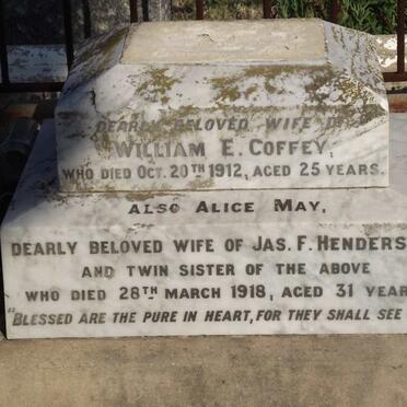 COFFEY Violet Grace -1912 :: HENDERSON Alice May -1918