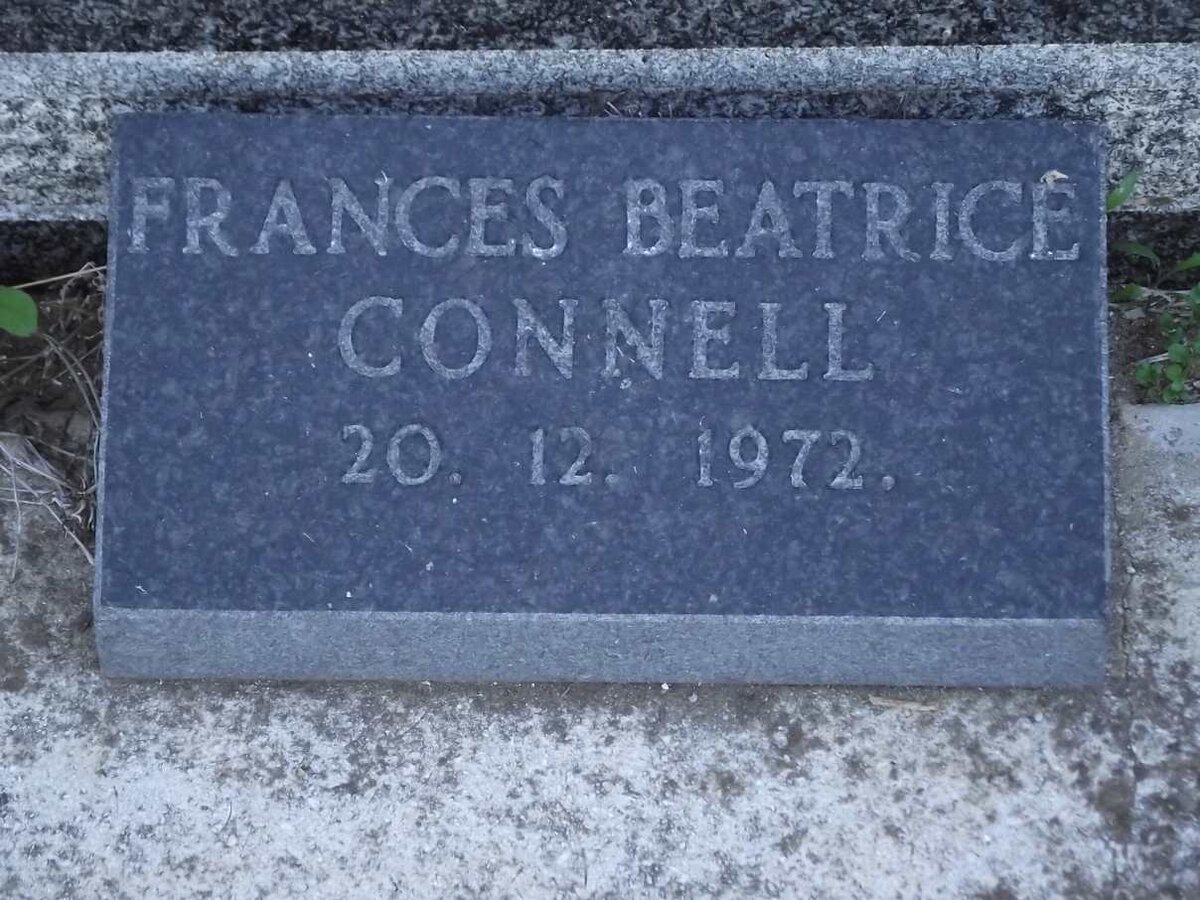 CONNELL Frances Beatrice -1972