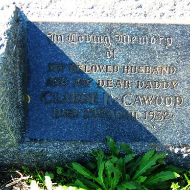 CAWOOD Claude R. -1932