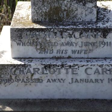 CARR Thomas -1911 &amp; Charlotte -1929