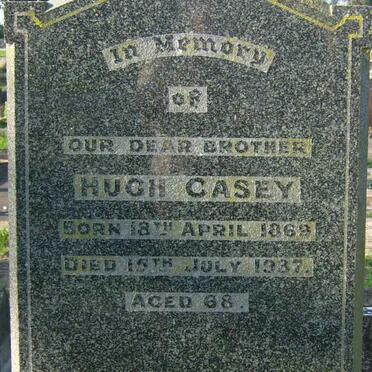 CASEY Hugh 1869-1937