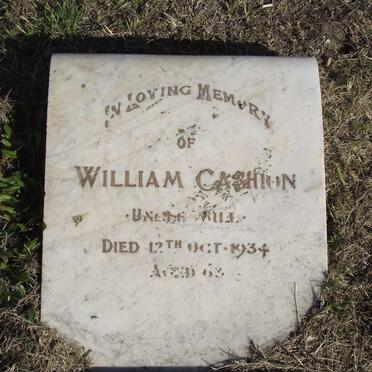 CASHION William -1934