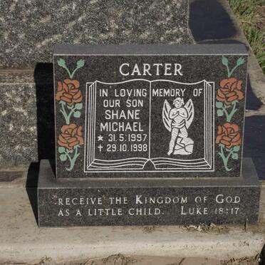 CARTER Shane Michael 1997-1998