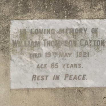 CATTON William Thompson -1921