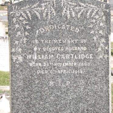 CARTLIDGE William 1863-1918