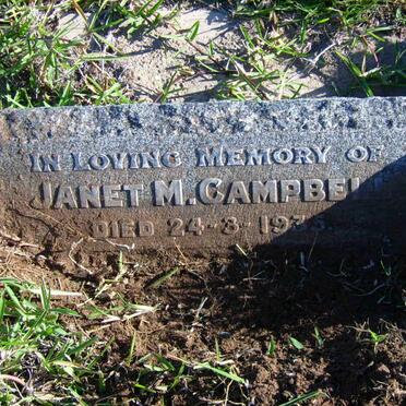 CAMPBELL Janet M. -1935