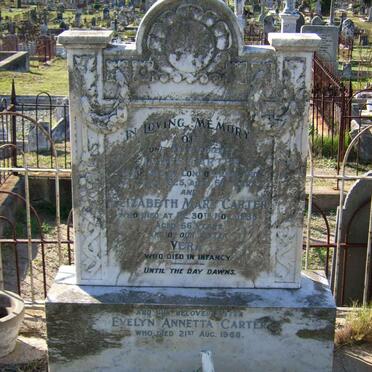 CARTER James -1925 &amp; Elizabeth Mary -1935 :: CARTER Vera :: CARTER Evelyn Annetta -1968