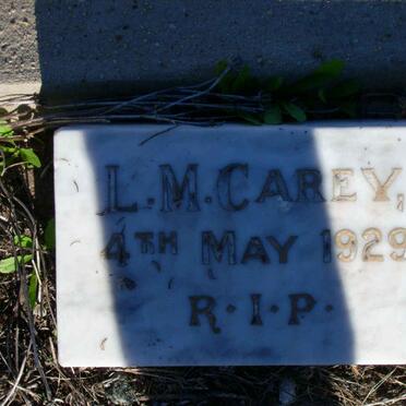 CAREY L.M. -1929