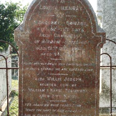 CAMPBELL Margaret nee GOWANS -1900 :: PEMBROKE Willie Joseph