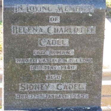 CADEL Sidney -1945 &amp; Helena Charlotte HUMAN -1940