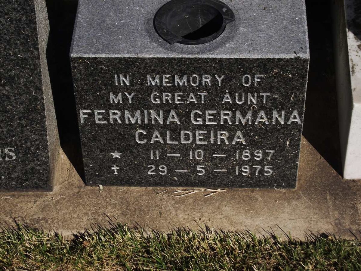 CALDEIRA Fermina Germana 1897-1975