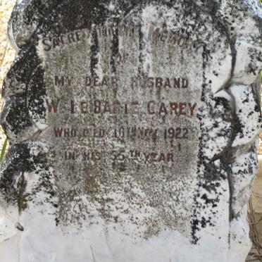CAREY W Le Barte -1922