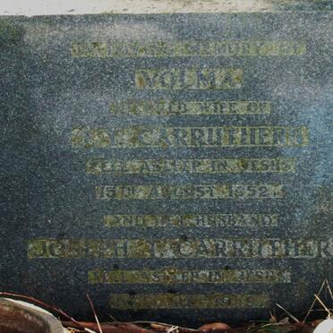 CARRUTHERS Joseph &amp;  Wolma -1952