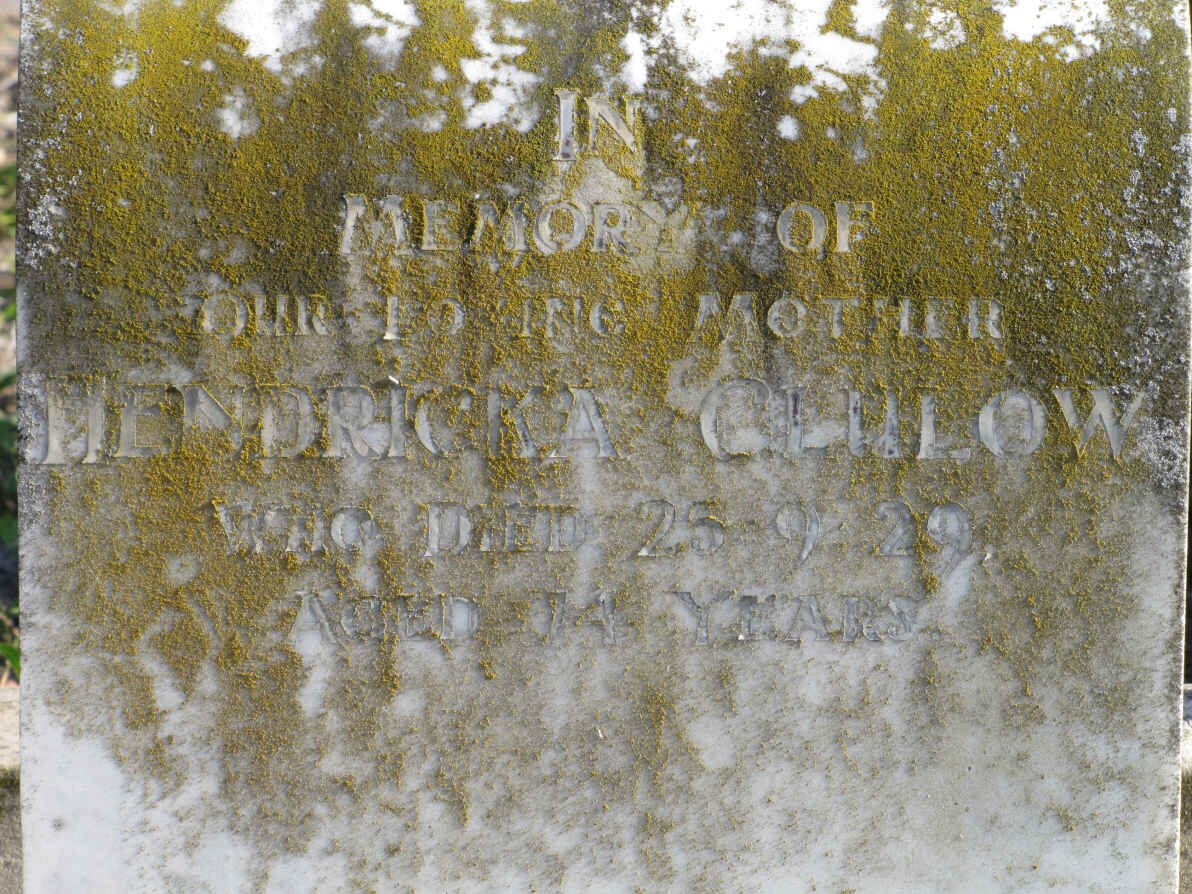 CLULOW Hendricka -1929